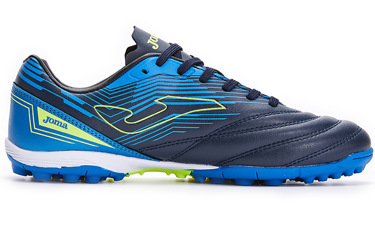 Joma TF Turf Artificial Turf Slip Resistant Abrasion Resistant Soccer Shoes Men's Navy Blue