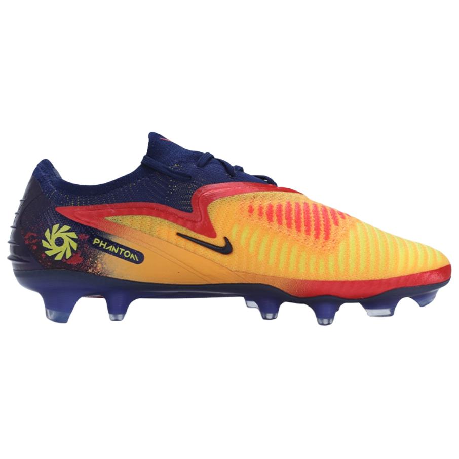 Nike Phantom 6 FG Firm Ground Slip Resistant Abrasion Resistant Soccer Shoes Unisex Yellow
