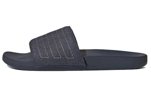 Adidas Adilette Comfort Slides Shadow Navy Preloved Yellow