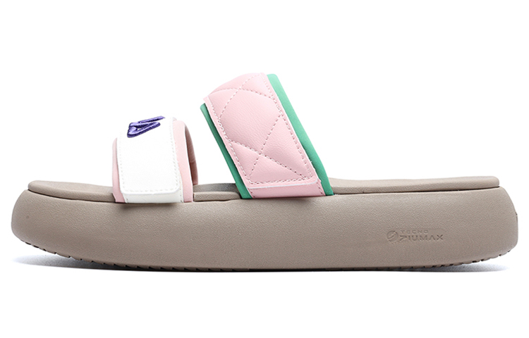 FILA DONUT Slide Slippers Women's White Silver Pink