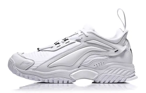 Li Ning Slip Resistant Abrasion Resistant Low top Sports Casual Shoes Men's Pure White