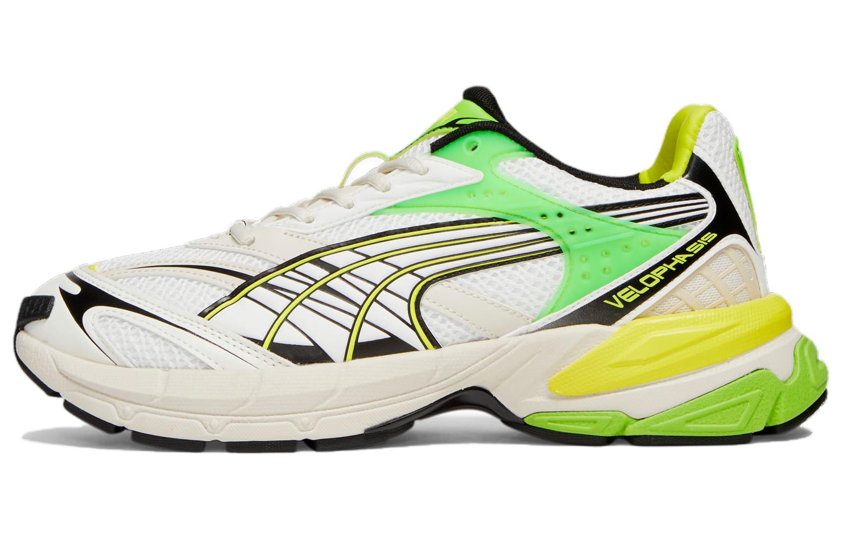 PUMA Velophasis Low top Casual Shoes Unisex White Green