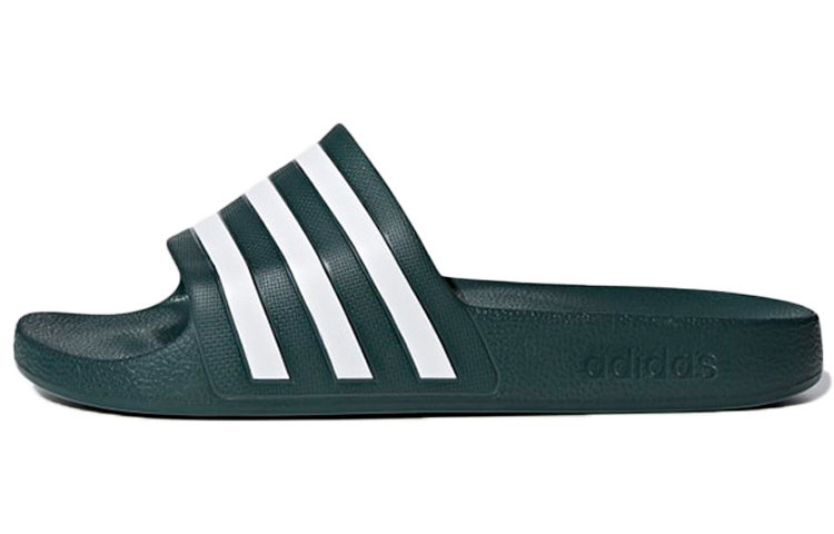 Шлепанцы adidas Adilette Aqua (зелено-белые) — фото 1