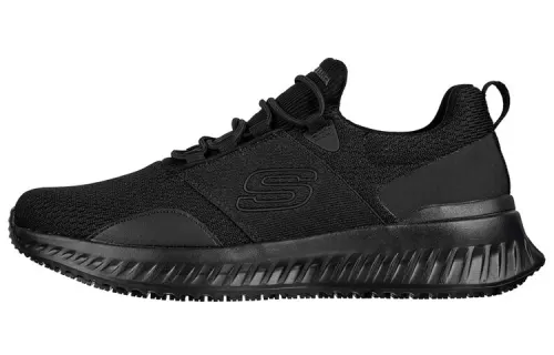 Skechers Work Casual Shoes Men's Low Top All Black