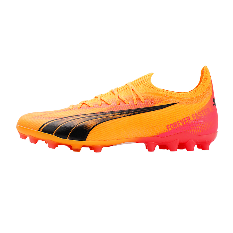 PUMA Ultra Ultimate MG Multi Ground Artificial Turf Lightweight Soccer Shoes Unisex Orange