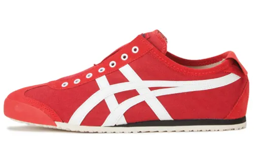 Onitsuka Tiger MEXICO 66 Slip on Low top Casual Shoes Women's Red White