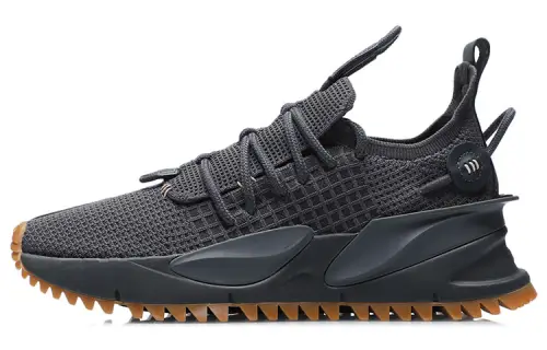 Li Ning CF Fabric Cushioning Slip Resistant Abrasion Resistant Breathable Lightweight Low top Sports Casual Shoes Men's