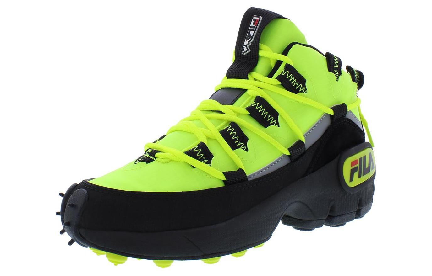 FILA Grant Hill 1 Comfortable Round Toe Mid top Casual Shoes Women's Green