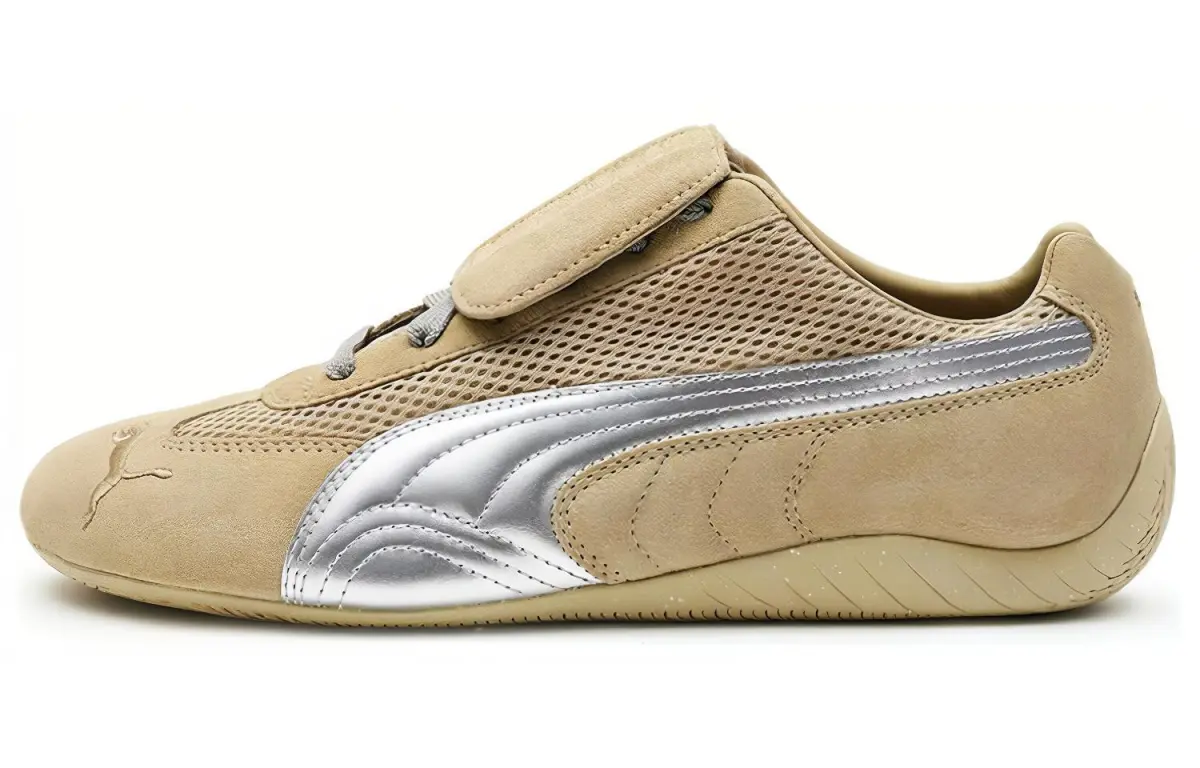 OPENyy x PUMA Speedcat Mesh, Leather Abrasion Resistant Balance Low top Casual Shoes Men's Yellow