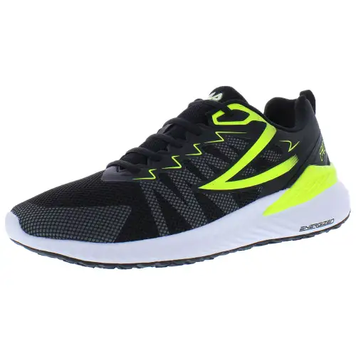 FILA Trazaros 4 Abrasion Resistant Abrasion Resistant Low top Casual Shoes Men's Black White Yellow