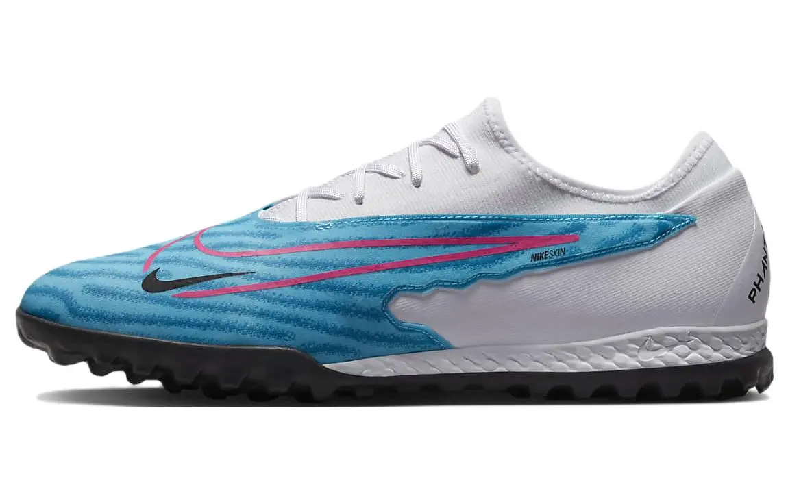 Nike Phantom GX Pro Pu Cushioning Slip Resistant Abrasion Resistant Soccer Shoes Men's Blue White