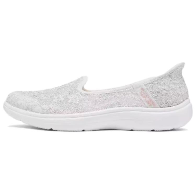 Женские слипоны Skechers (белые)