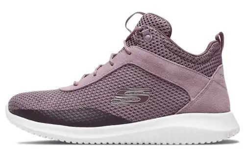 Skechers Cushioning Abrasion Resistant Breathable Mid top Sports Casual Shoes Women's Purple