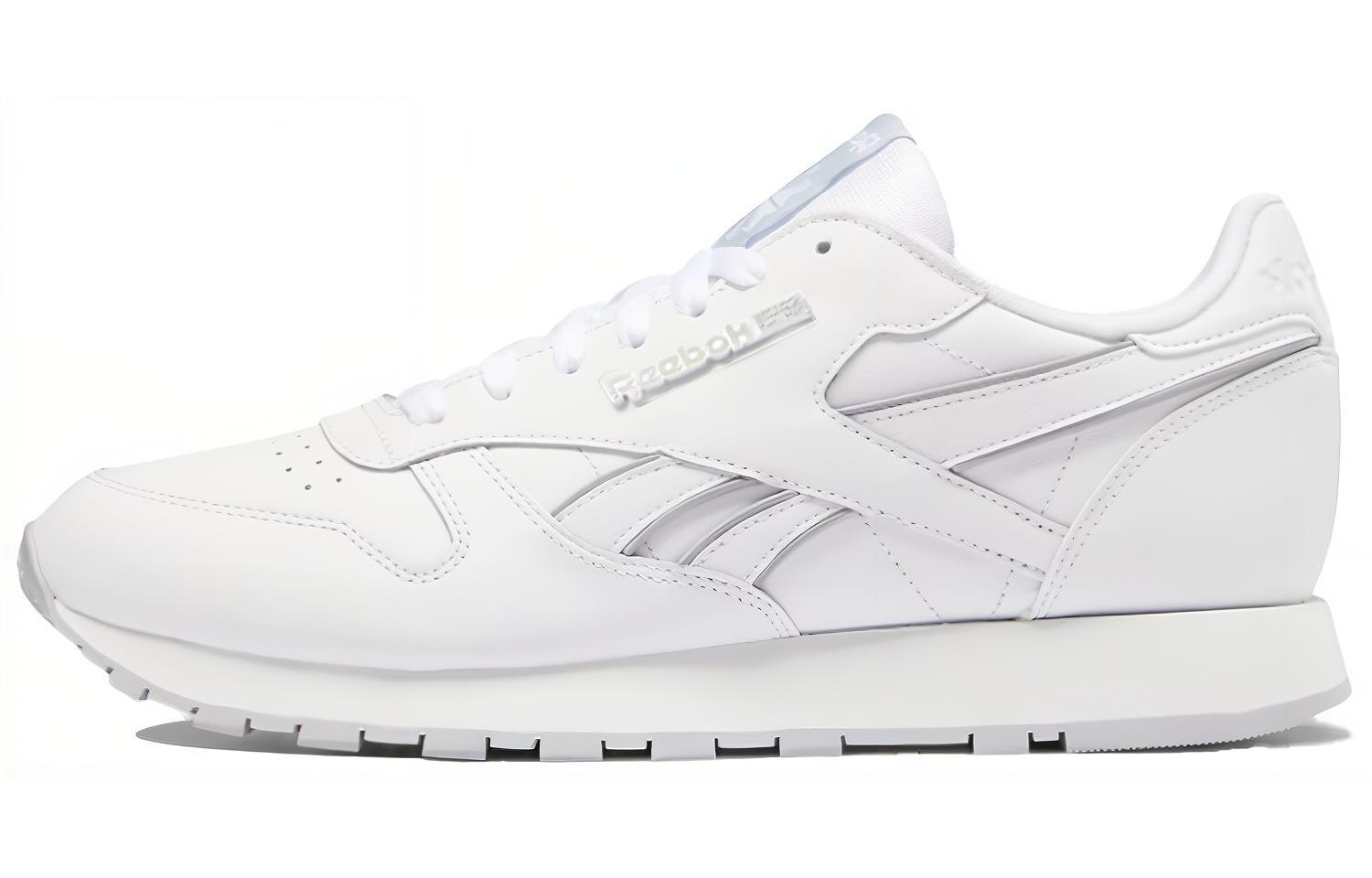 Мужские кроссовки Reebok Classic Leather (чисто белые)