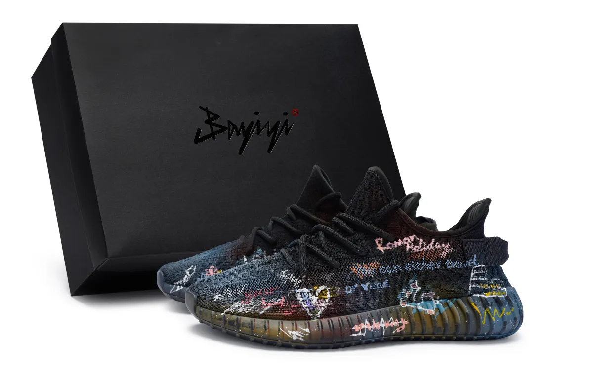 Adidas Originals Yeezy Boost 350 V2 811 Manufacturing, Roman Encounter, Special Shoe Box Low top Casual Shoes Unisex