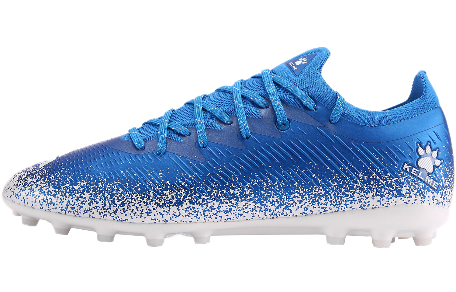 KELME Quickstrike 1.0 Soccer Shoes Unisex Low Top Colorful Blue White