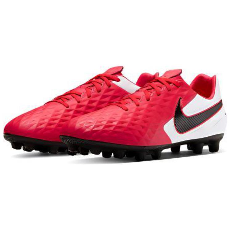 Мужские кроссовки Nike Tiempo Legend 8 Pro HG (черно-красно-белые) — Чёрный / красный / белый — фото 3