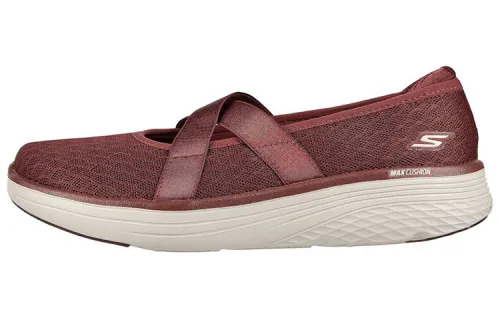 Skechers Max Cushioning Casual Shoes Women's Low Top Burgundy