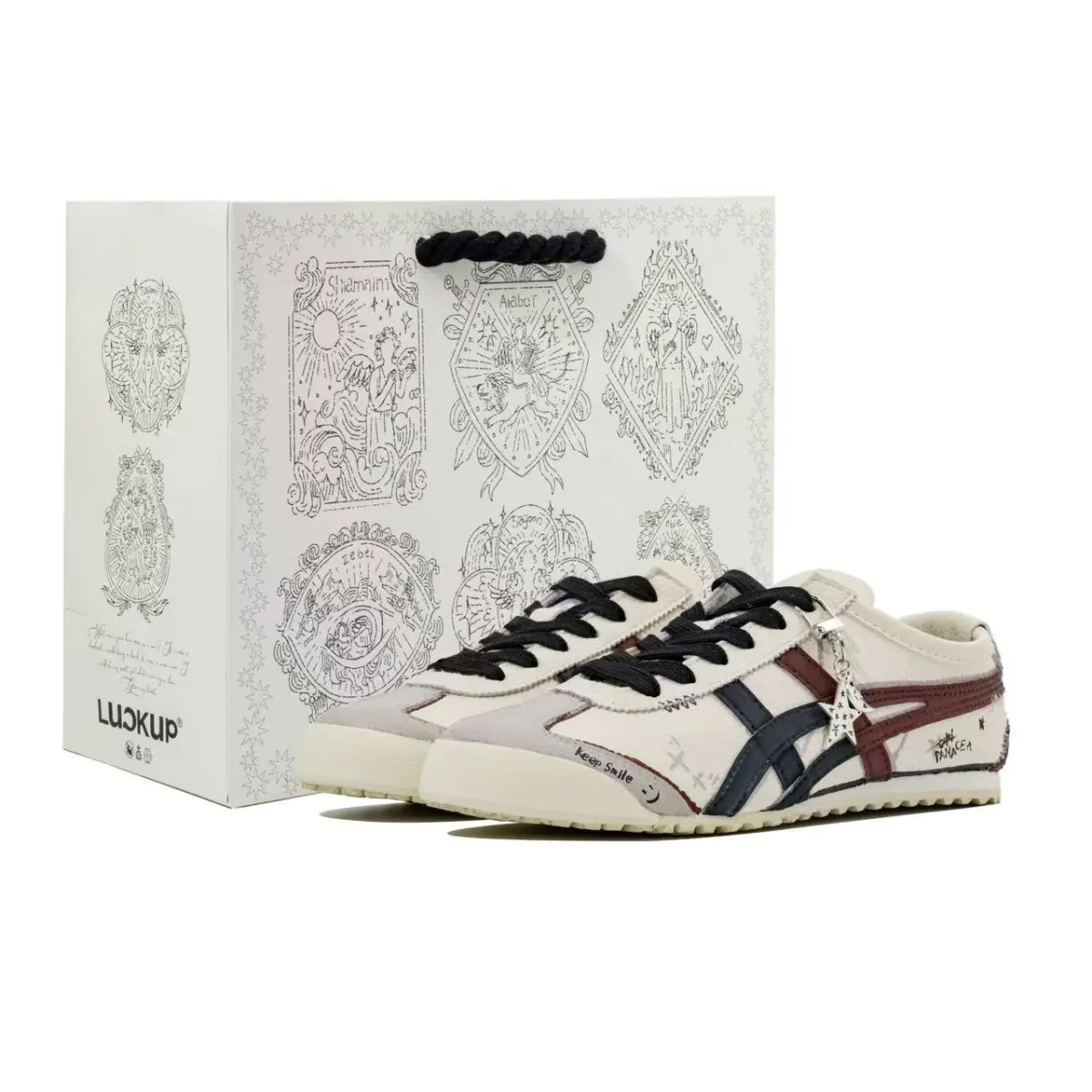 Onitsuka Tiger MEXICO 66 Xingji Signal Abrasion Resistant Low top Casual Shoes Unisex Beige