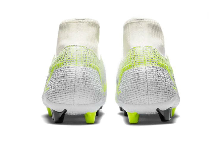 Мужские кроссовки Nike Mercurial Superfly 8 14 AG (белый / зеленый) — Белый / зелёный — фото 5