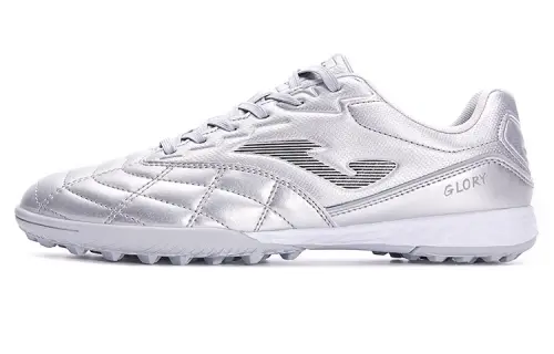 Joma TF Rubber Broken Studs HG Rubber Short Studs Synthetic Leather Abrasion Resistant Soccer Shoes Men's Silver