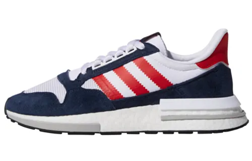 Adidas Originals ZX 500 Cushioning Slip Resistant Cushioning Slip Resistant Low top Casual Shoes Men's Blue Red White