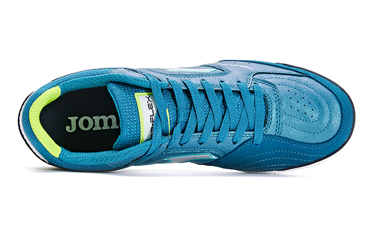 Joma Synthetic Leather Cushioning Rebound Indoor Soccer Shoes Men’s Blue Green