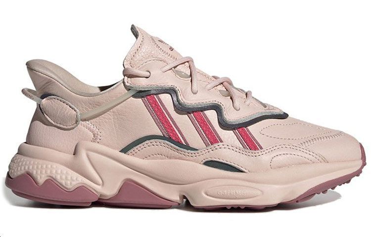 Женские кроссовки adidas Ozweego Icy Pink (серебристо-розовые) — фото 2