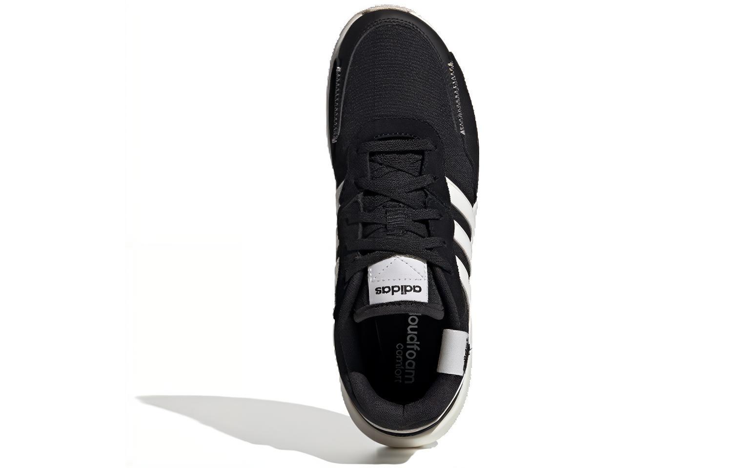 Женские кроссовки adidas neo Retrorun (черно-белые) — фото 4