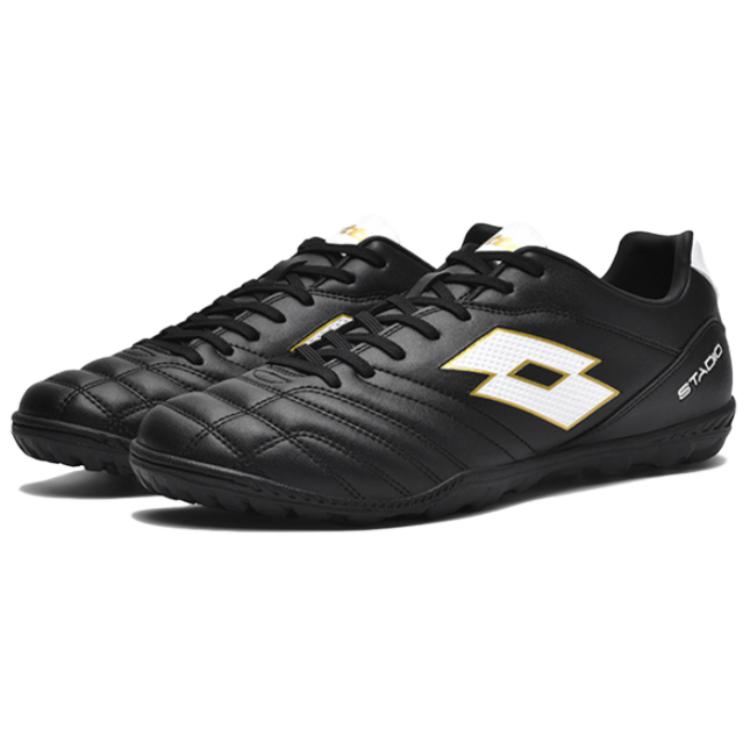 LOTTO SOLISTA Slip Resistant Abrasion Resistant Soccer Shoes Men’s Black