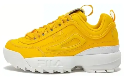 FILA Disruptor Cushioning Low top Casual Shoes Women's Yellow White