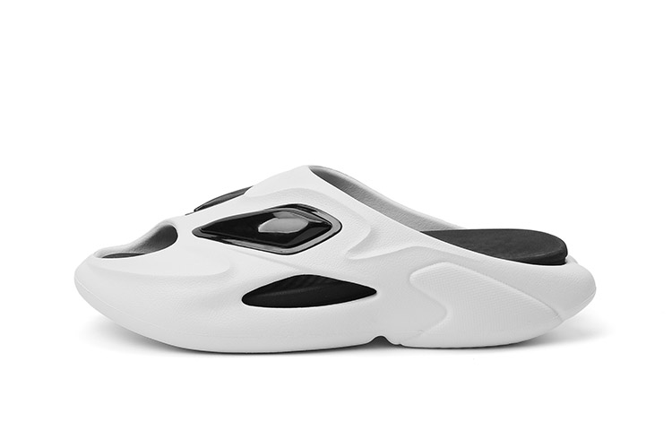LPMX Quiet Abrasion Resistant Slide Slippers Unisex White