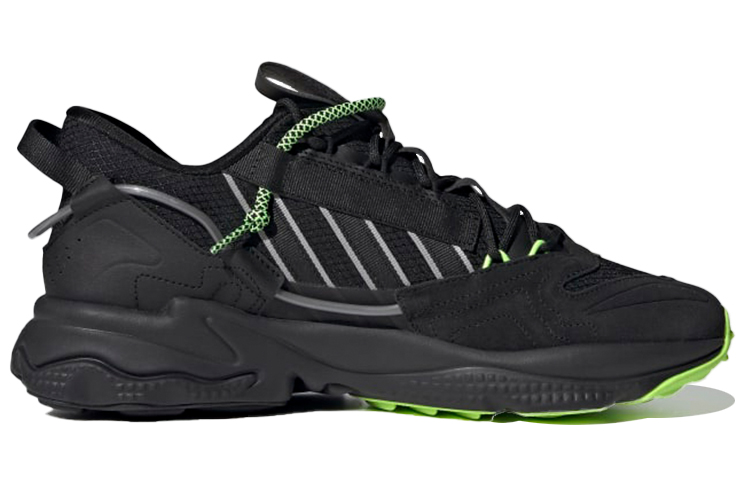 Кроссовки adidas originals Ozweego Zip (черные) — фото 2