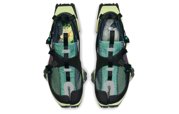 Кроссовки Nike ISPA Road Warrior (черно-зеленые) — фото 4
