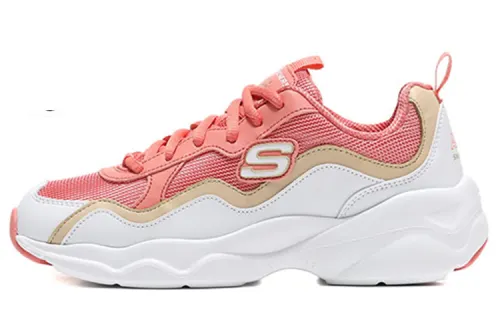 Skechers D'LITES Casual Shoes Women's Low Top White/Red