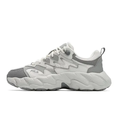 FILA Fern 2 Abrasion Resistant Low top Casual Shoes Men's Coconut Milk White/White Agate Gray