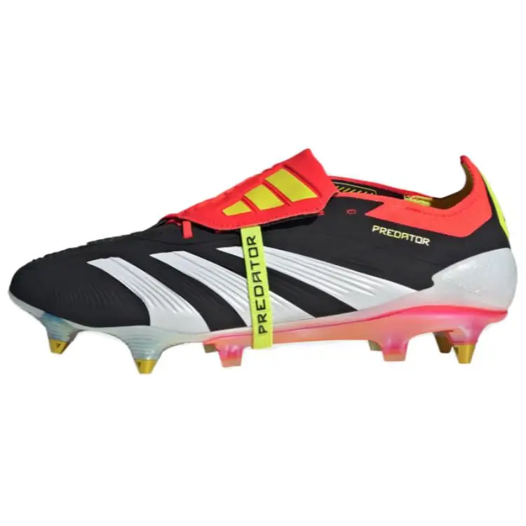 Adidas PREDATOR ELITE Comfortable Slip Resistant Abrasion Resistant Soccer Shoes Unisex Blue White Red