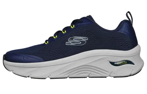 Skechers ARCH FIT D'LUX Fabric Low top Casual Shoes Men's Marine Blue