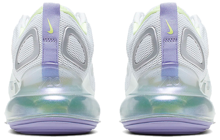Женские кроссовки Nike Air Max 720 White Violet Silver (бело-фиолетово-зеленые) — фото 4