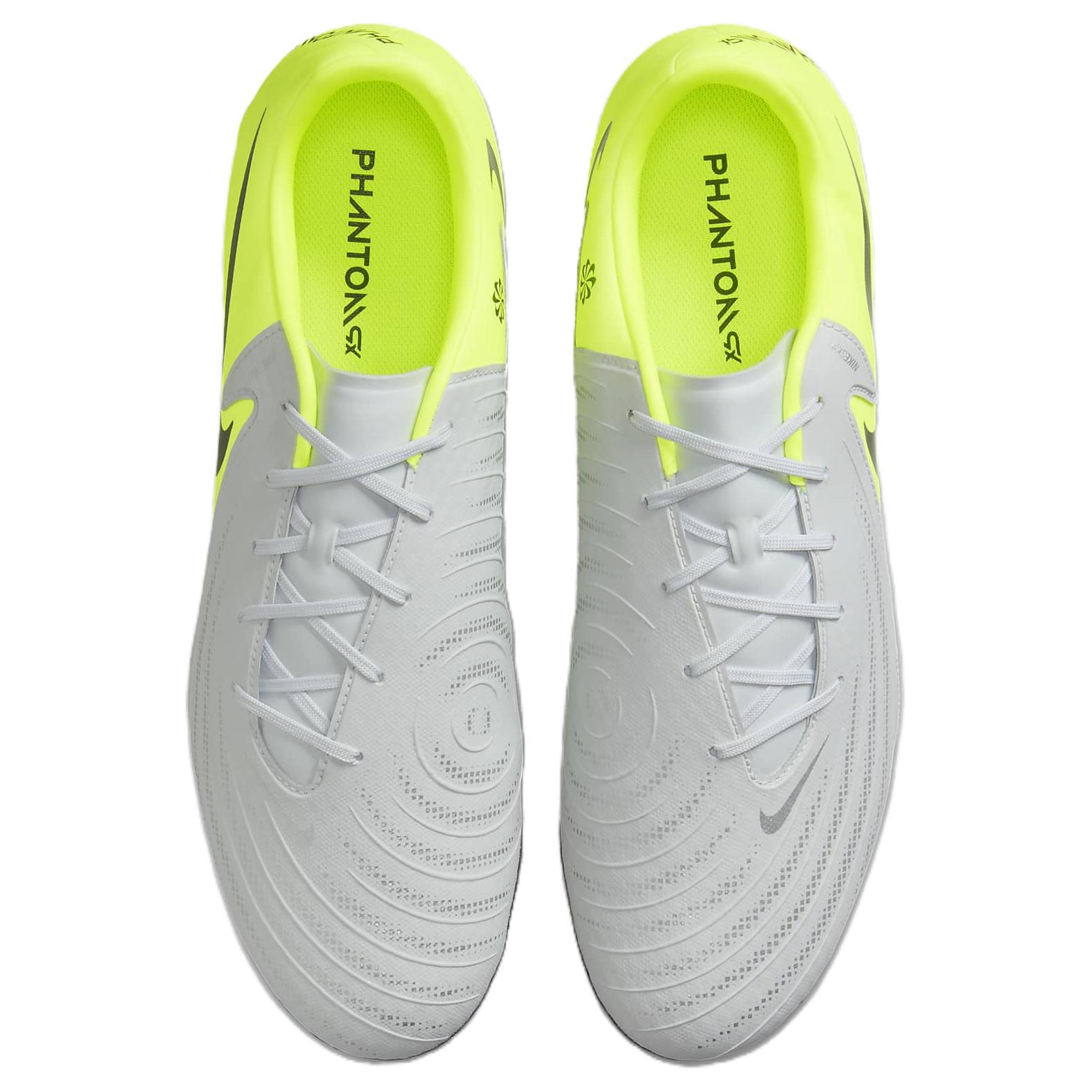 Nike Phantom Gx 2 Academy FG/MG Metallic Silver Volt Black