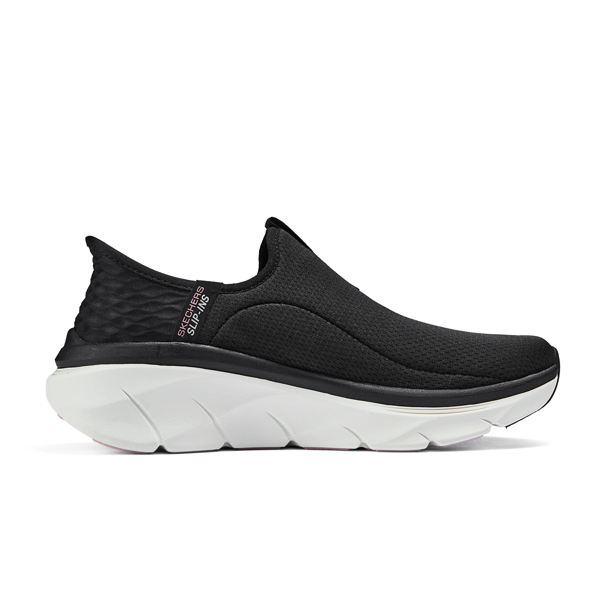 Skechers Hands Free Slip Ins Fabric Cushioning Rebound Low top Casual Shoes Women’s Black Pink