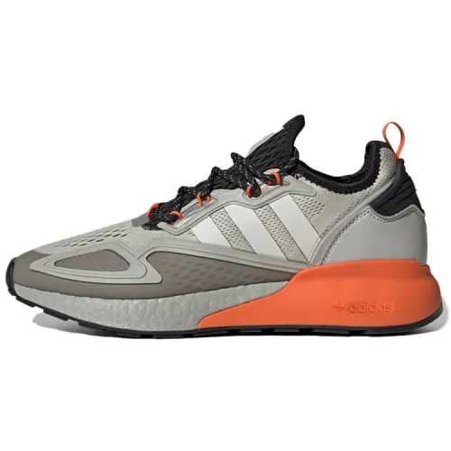 Adidas Originals ZX 2K Boost Comfortable Breathable Low top Casual Shoes Unisex Gray