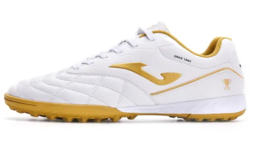 Joma Liga T1 Tf Turf Non slip Lightweight Soccer Shoes Men's White Gold