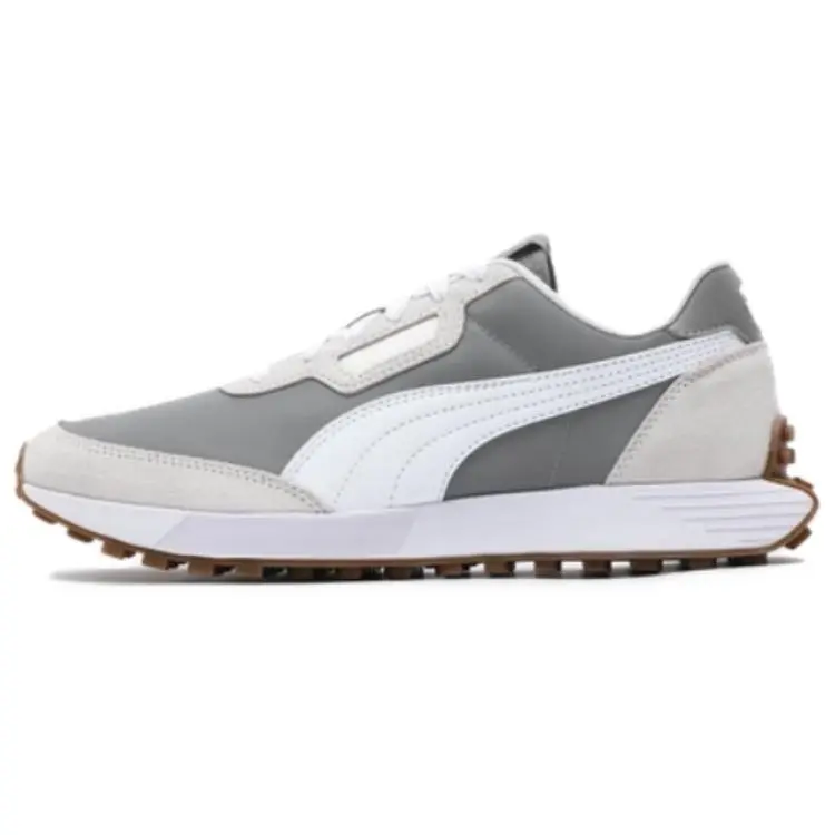 PUMA Runtamed Abrasion Resistant Low top Casual Shoes Unisex Light Gray
