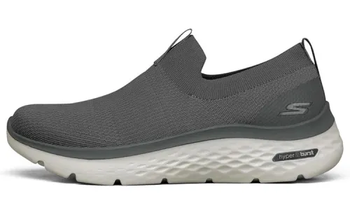 Skechers Go Walk Hyper Burst Cushioning Abrasion Resistant Low top Casual Shoes Men's Gray