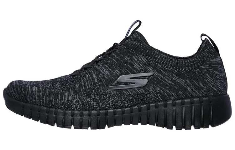 Skechers GO WALK Casual Shoes Women's Low Top Pure Black