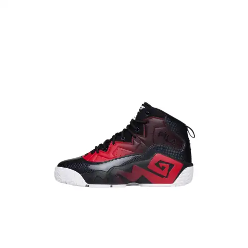 FILA MB ENGINEERING Mid top Casual Shoes Men's Black Red