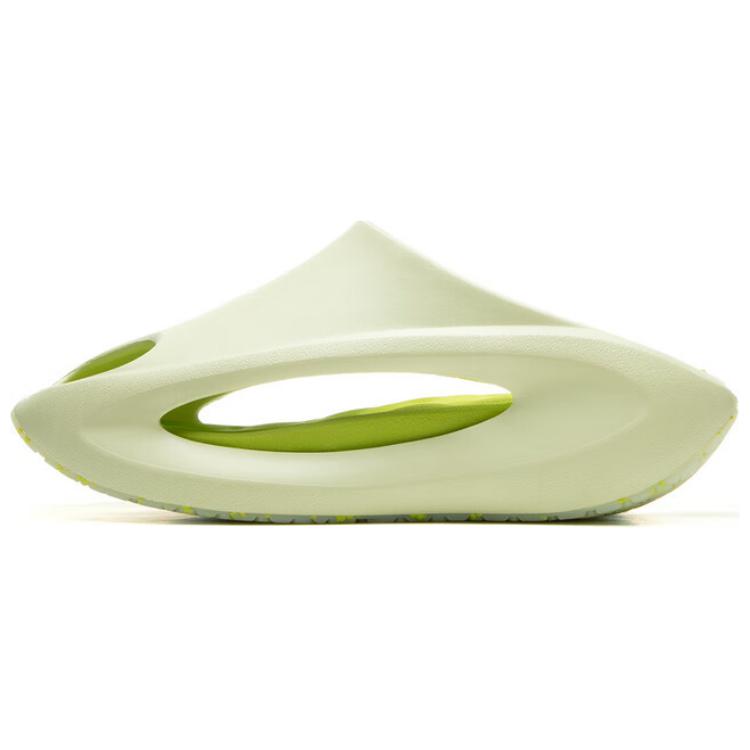 Li Ning Yun You Slay Slip Resistant Abrasion Resistant Slide Slippers Unisex Light Fruit Green
