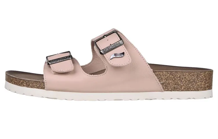 Skechers Arch Fit Rubber Sole Slide Slippers Women's Pink