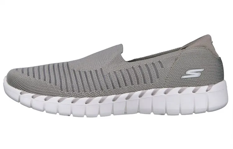 Skechers Walking Shoes Women's Low Top Gray White